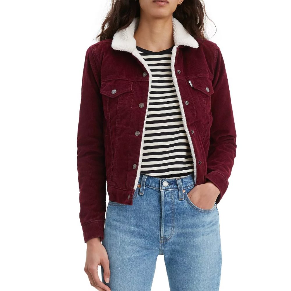 Levi's - Original Corduroy Trucker Jacket - Burgundy - L